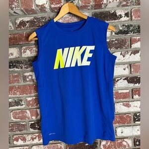 Young men’s (boys) Nike Dri-FIT Vibrant Blue Tank Top